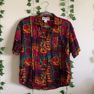Vibrant 80/90’s Button-Up